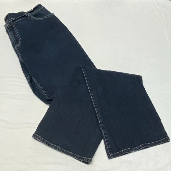 Vintage Zena High Rise 14 Embroider Jewel Pocket Denim Jeans Baggy Medium Wash - Picture 8 of 11